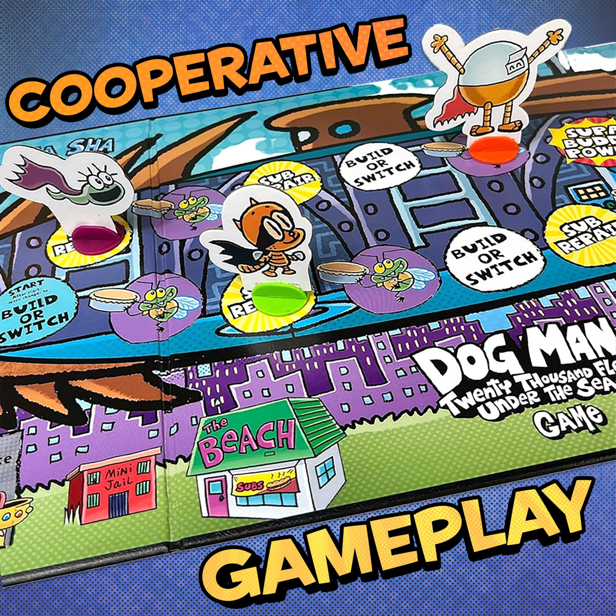 University Games Dog Man Twenty Thousand Fleas Under the Sea Game – Cooperative Submarine Adventure