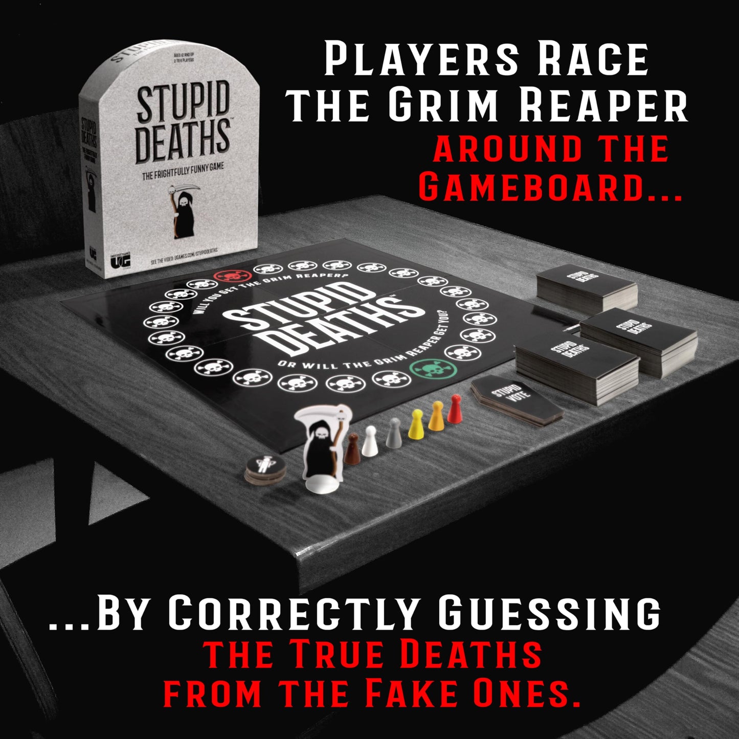 Stupid Deaths The Party Game - University Games (Ages 12+) 01404