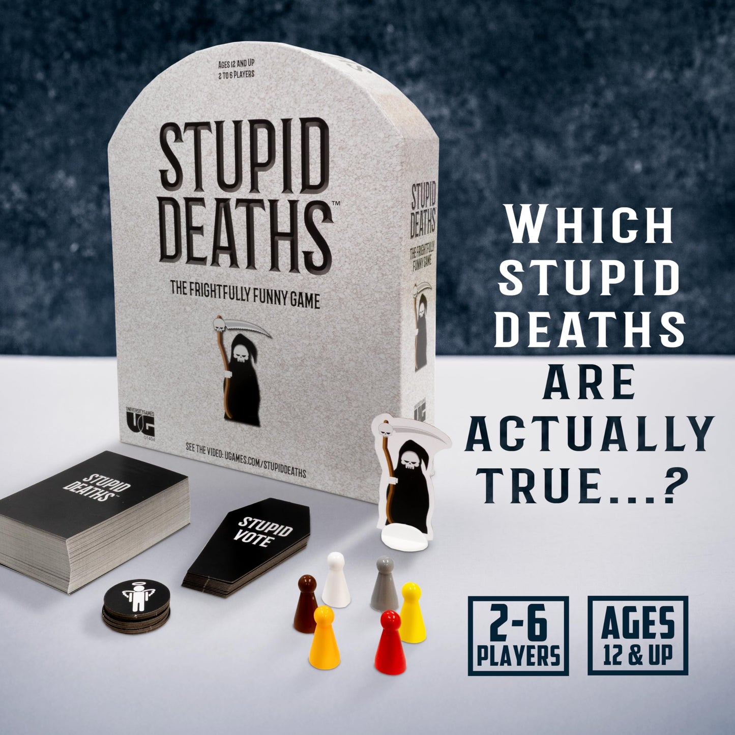 Stupid Deaths The Party Game - University Games (Ages 12+) 01404