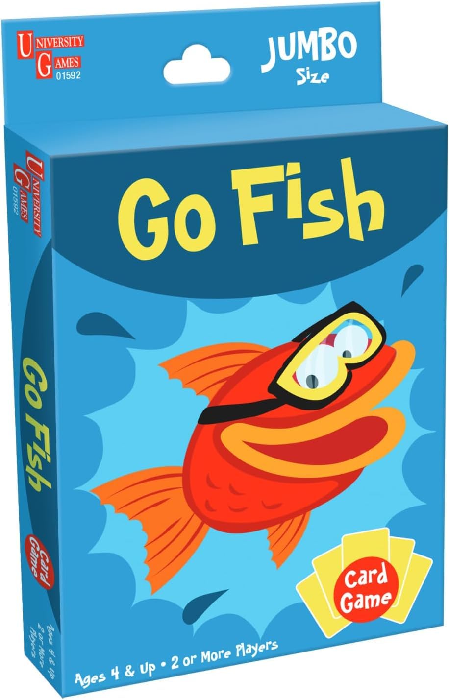 University Games Go Fish Card Game – Jumbo Cards, Colorful Animals for Kids 4+