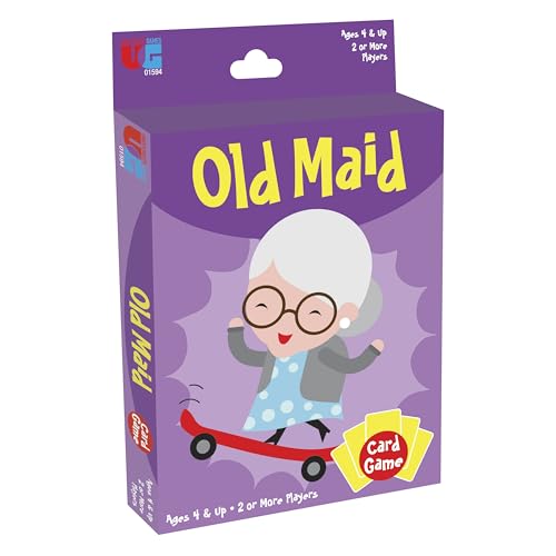 University Games Old Maid Card Game – Jumbo Cards, Colorful Characters for Kids 4+