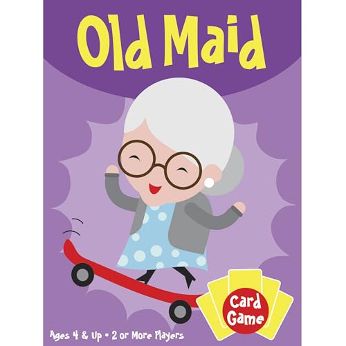 University Games Old Maid Card Game – Jumbo Cards, Colorful Characters for Kids 4+