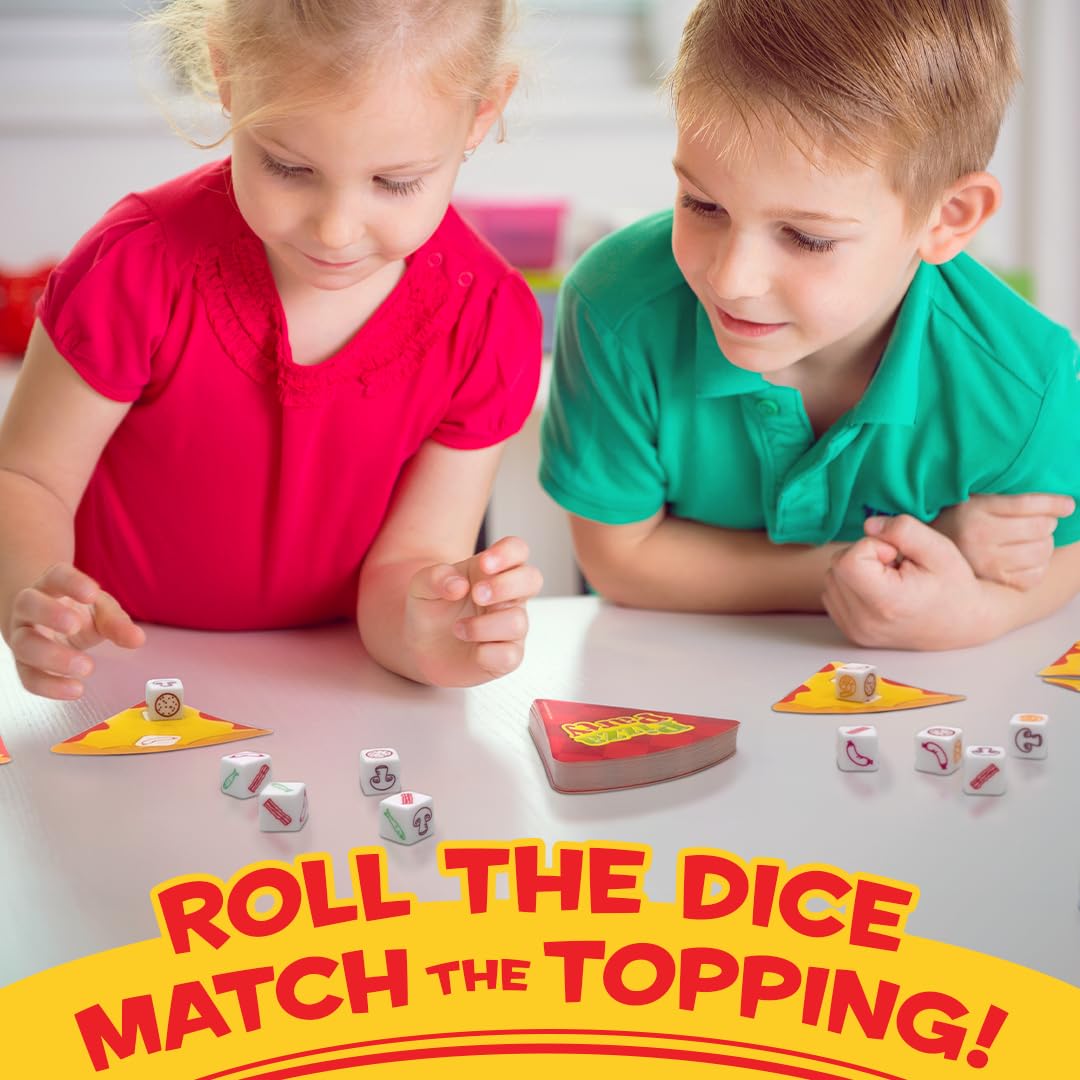 Pizza Party Dice Game by University Games | Quick 2-Player Family Fun
