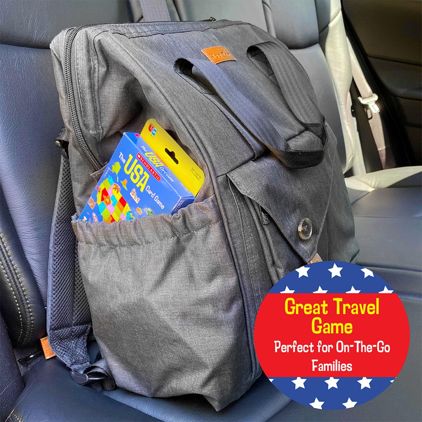 University Games Scholastic USA Travel Card Game – Learn State Capitals & Facts (Ages 6+)