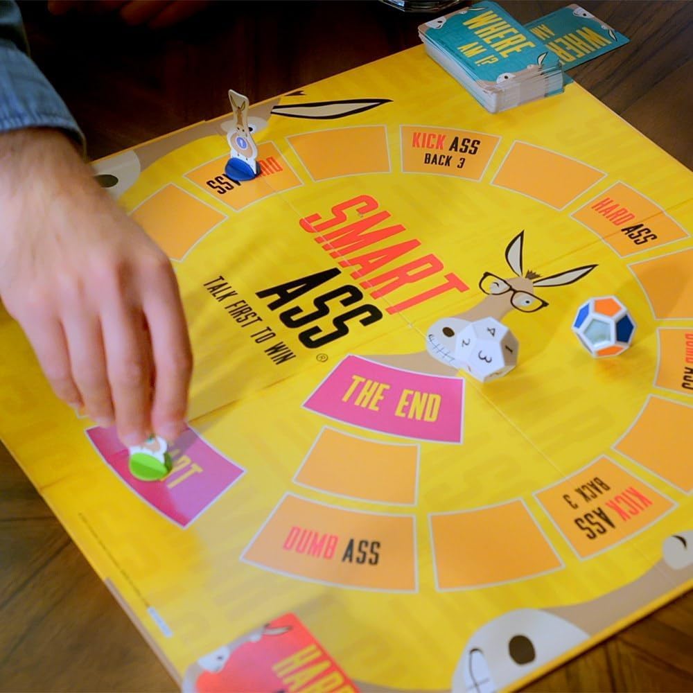 University Games Smart Ass Trivia: The Ultimate Who, What, Where Party Game | Ages 12+ | 2-6 Players