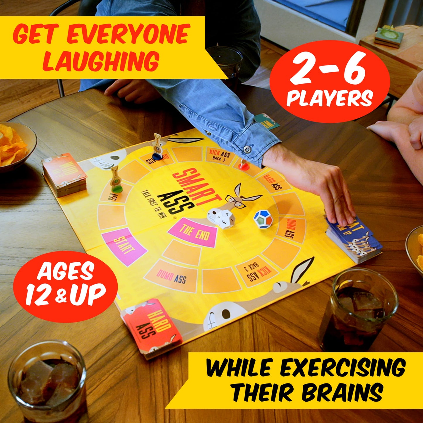 University Games Smart Ass Trivia: The Ultimate Who, What, Where Party Game | Ages 12+ | 2-6 Players