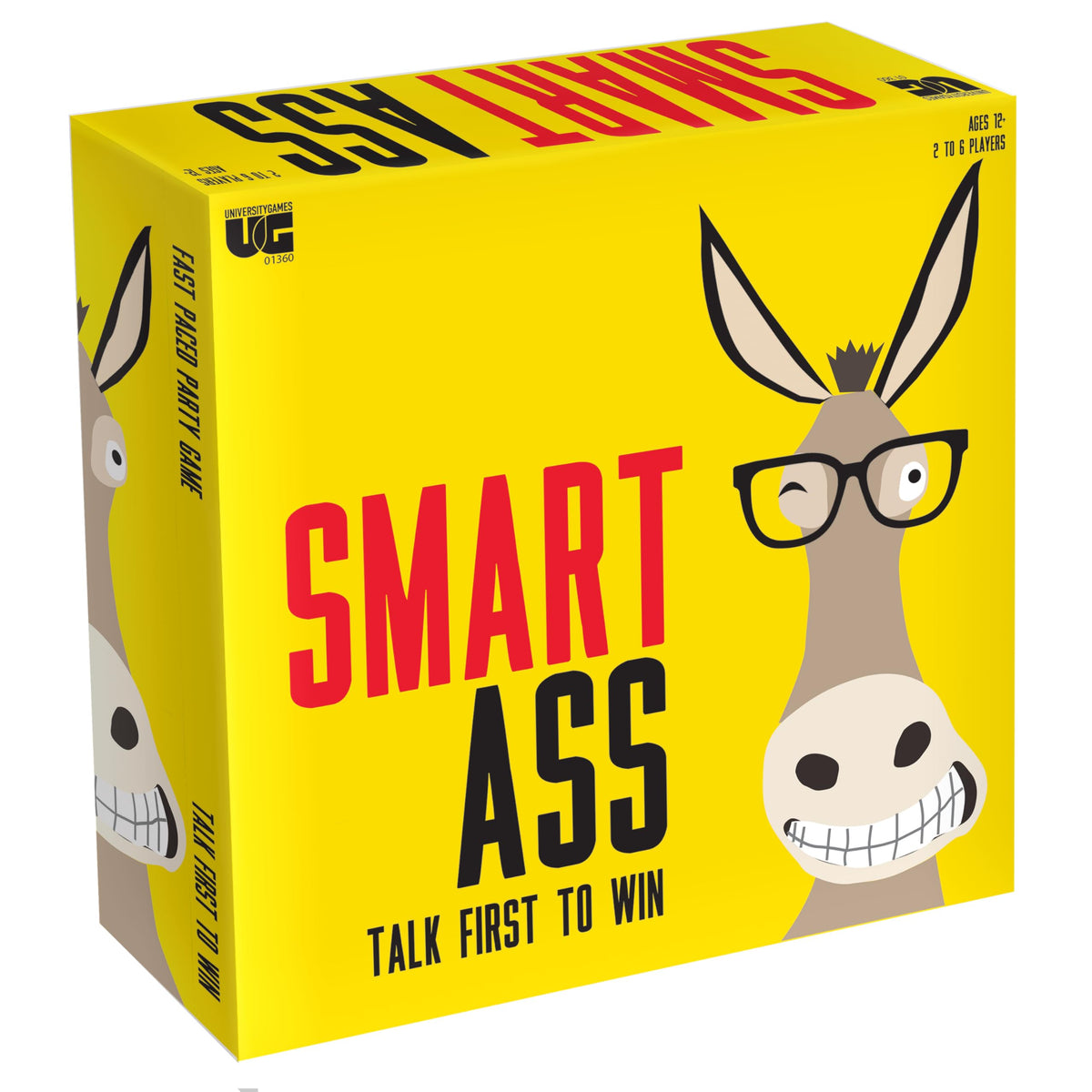 University Games Smart Ass Trivia: The Ultimate Who, What, Where Party Game | Ages 12+ | 2-6 Players