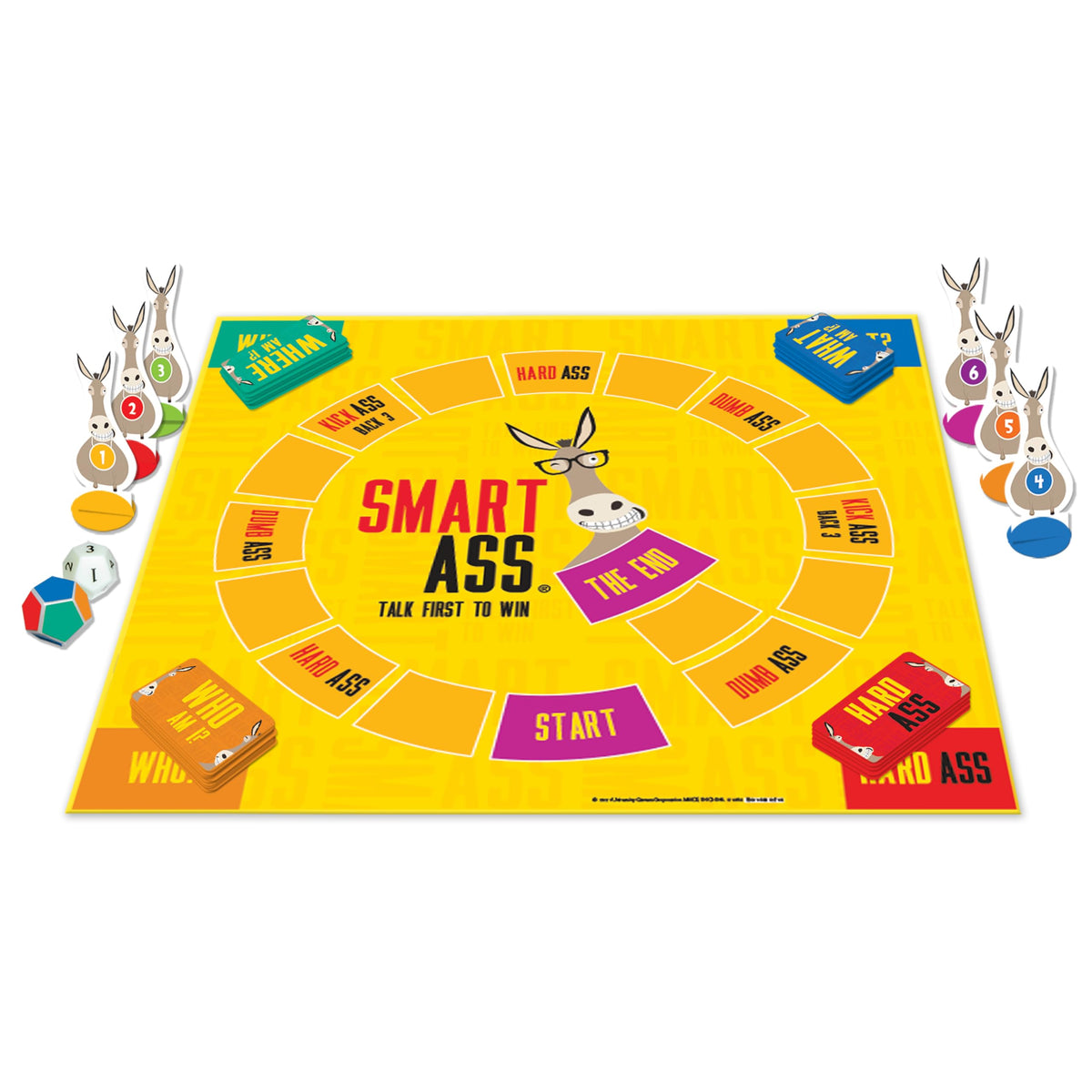 University Games Smart Ass Trivia: The Ultimate Who, What, Where Party Game | Ages 12+ | 2-6 Players