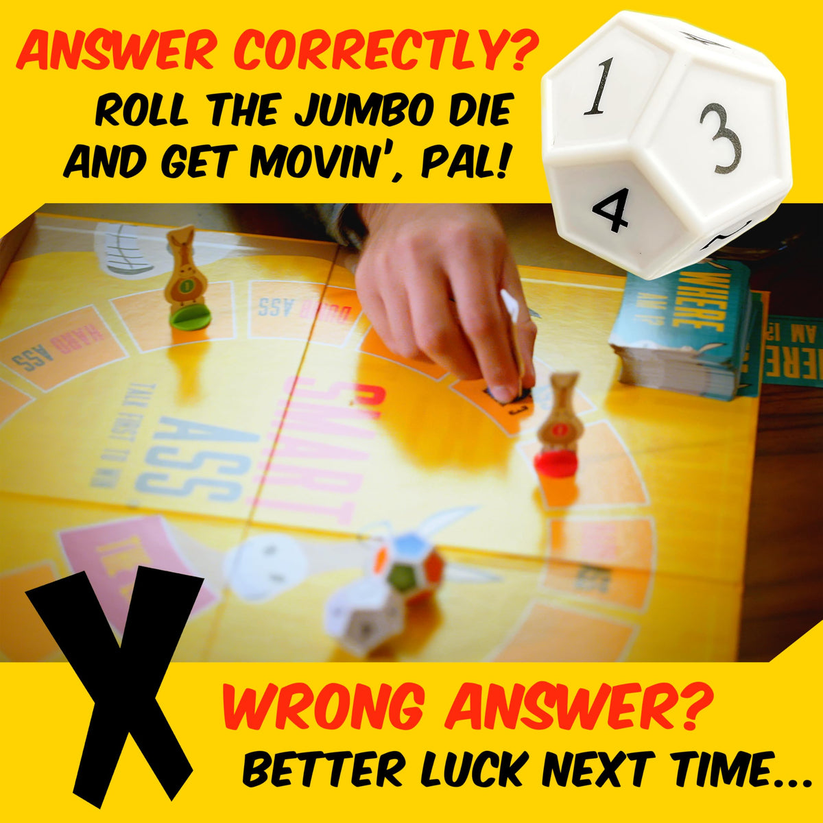 University Games Smart Ass Trivia: The Ultimate Who, What, Where Party Game | Ages 12+ | 2-6 Players