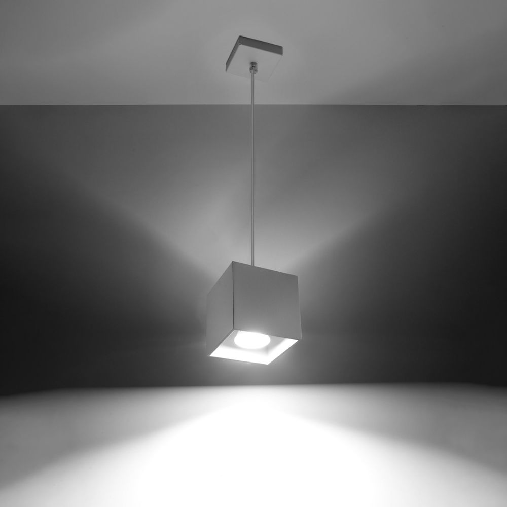 Pendant lamp aluminum Quad modern Design GU10