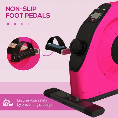 SPORTNOW Mini Exercise Bike, Under Desk Bike for Legs, Arms Workout