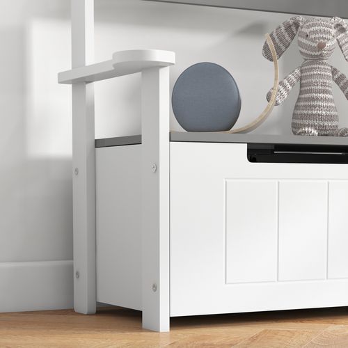 AIYAPLAY 2 in 1 Toy Box for Kids with Safety Lid for Bedroom, Nursery
