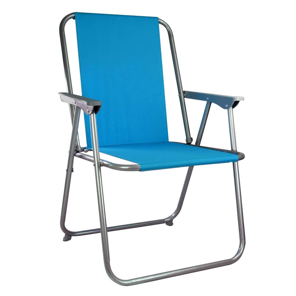 Folding Spring Garden Chair - High-Quality Blue Chair for Ultimate Comfort