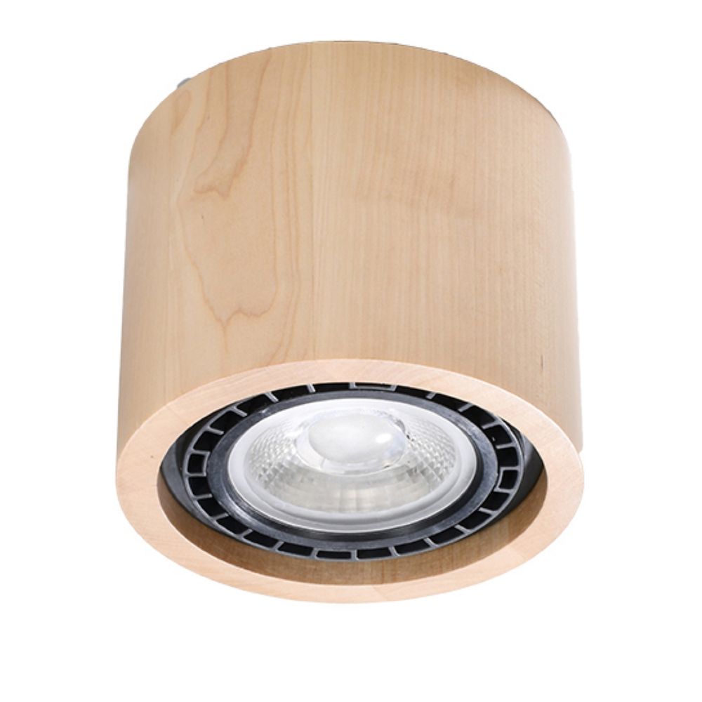 Premium Wood Ceiling Lamp: Scandinavian Design, GU10 Base. Versatile for Any Room. Enhance Your Home's Style & Ambiance.
