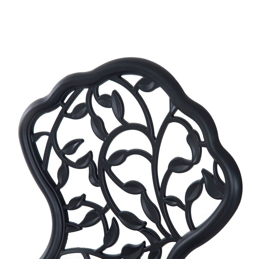 Premium Cast Aluminium 3-Pcs Bistro Set: Elegant Design, Durable Construction - Perfect for Any Outdoor Setting