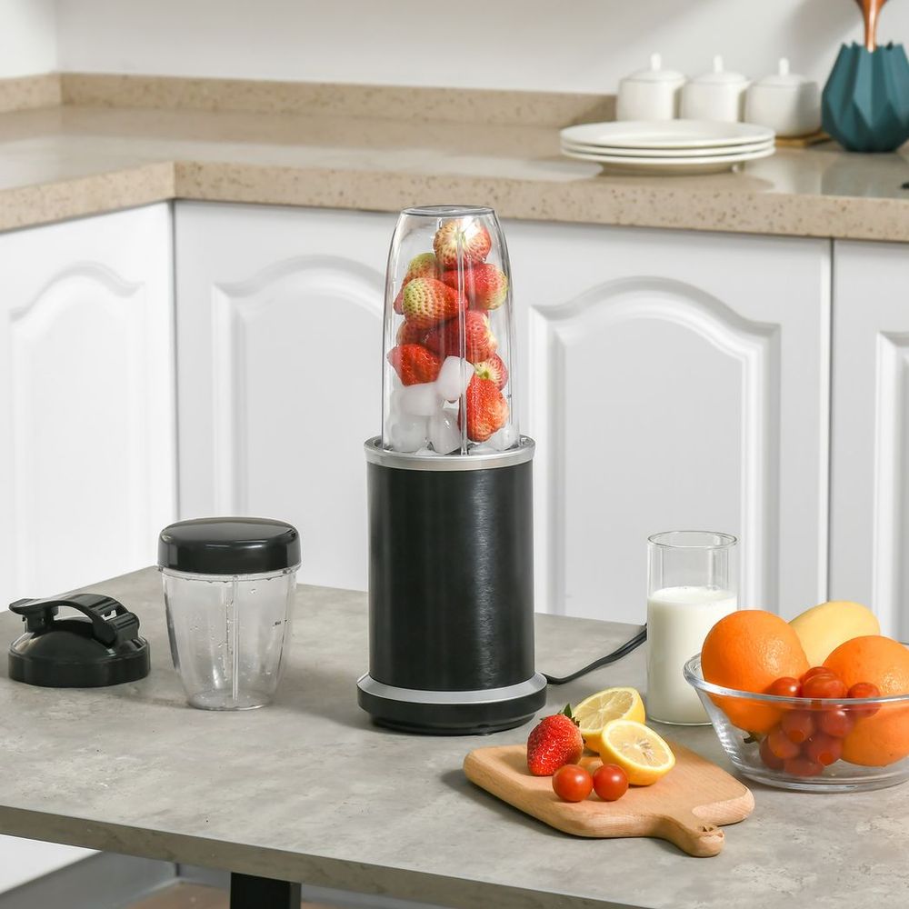 High-Speed Countertop Blender 1000W - Smoothie Maker with 0.7L & 0.35L Mixing Cups