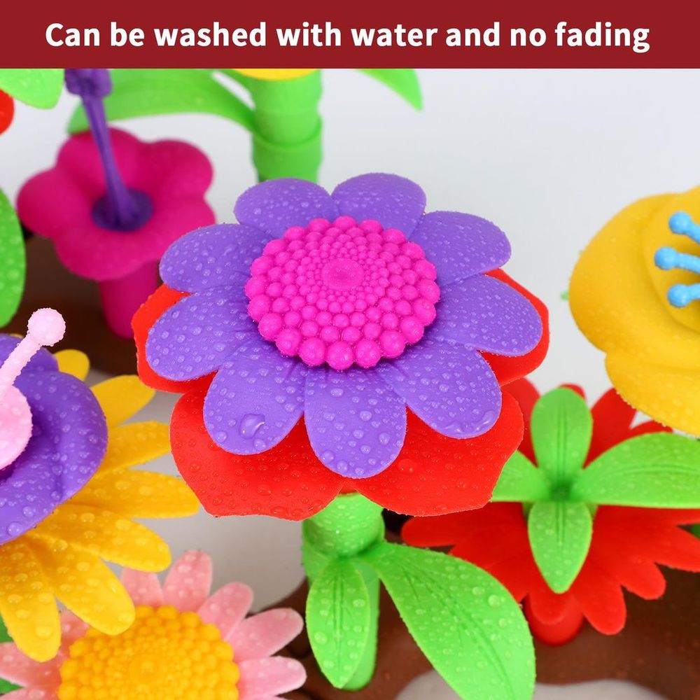 Colorful SOKA Flower Garden Building Set - High-Quality Interchangeable Pieces