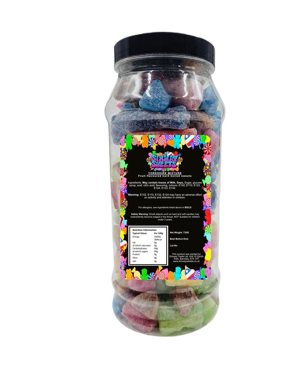 Yorkshire Mixture Jar: Retro Boiled Sweets - Best Quality, Gift-Worthy! All Ages, Fast Shipping 🍭🎁🚚