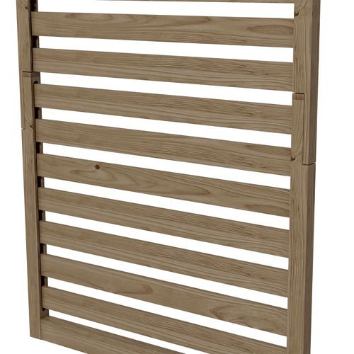 Outsunny Wall Mounted Plant Stands Set of 2 with Shelves and Slatted Trellis