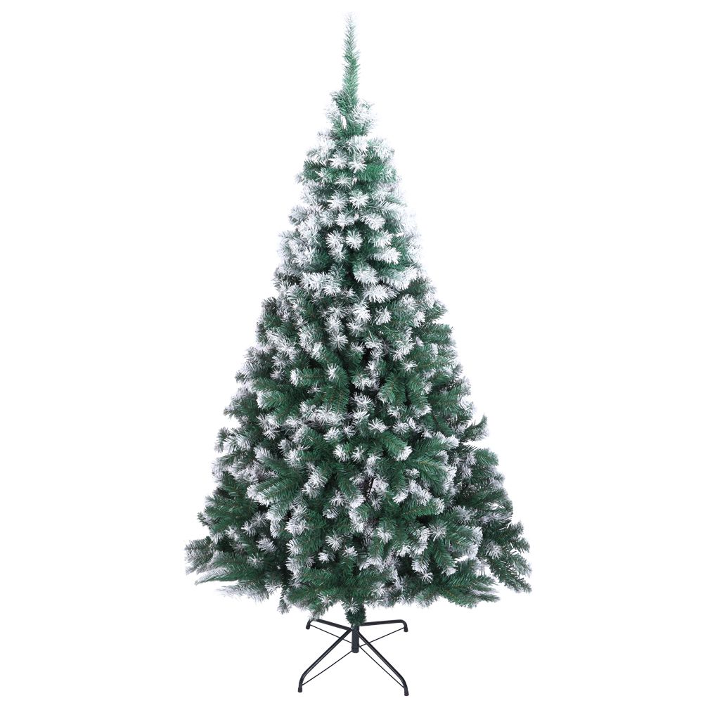7FT Spray White PVC Christmas Tree 870 Branches Artificial