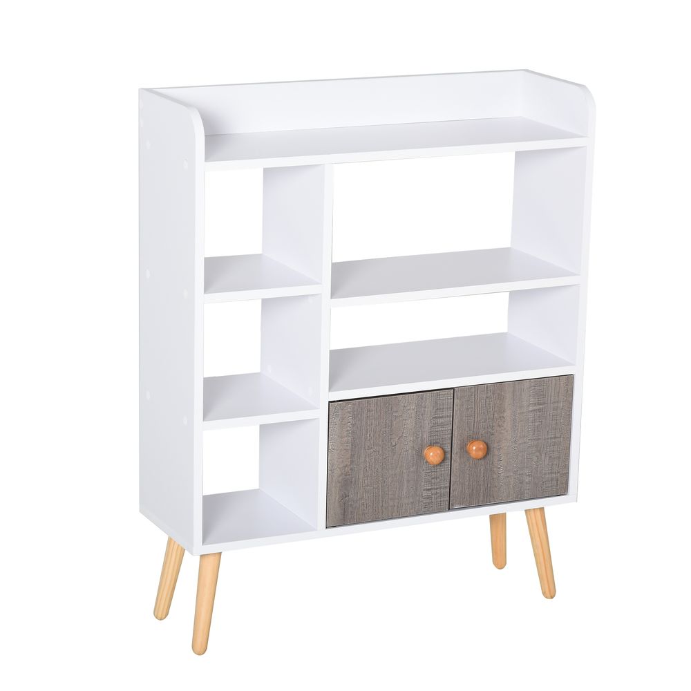HOMCOM Particle Board Shelving - White/Brown
