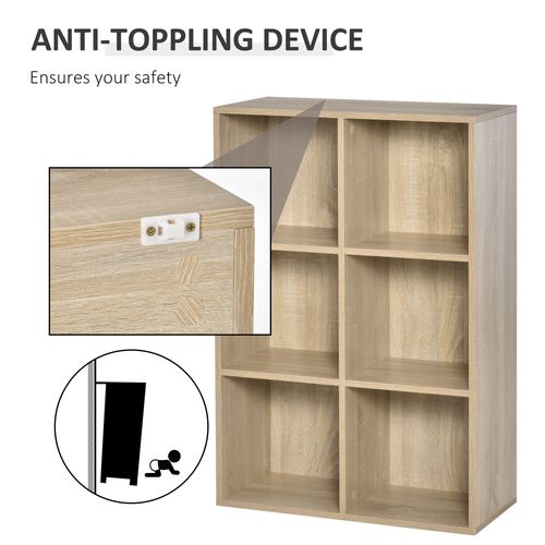 HOMCOM Cubic Cabinet Bookcase Storage Shelves for Home Office