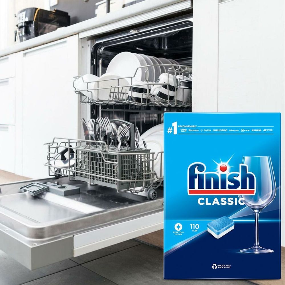 Finish Mega Pack of Classic Everyday Clean Dishwasher Tablets, 110 Tablets