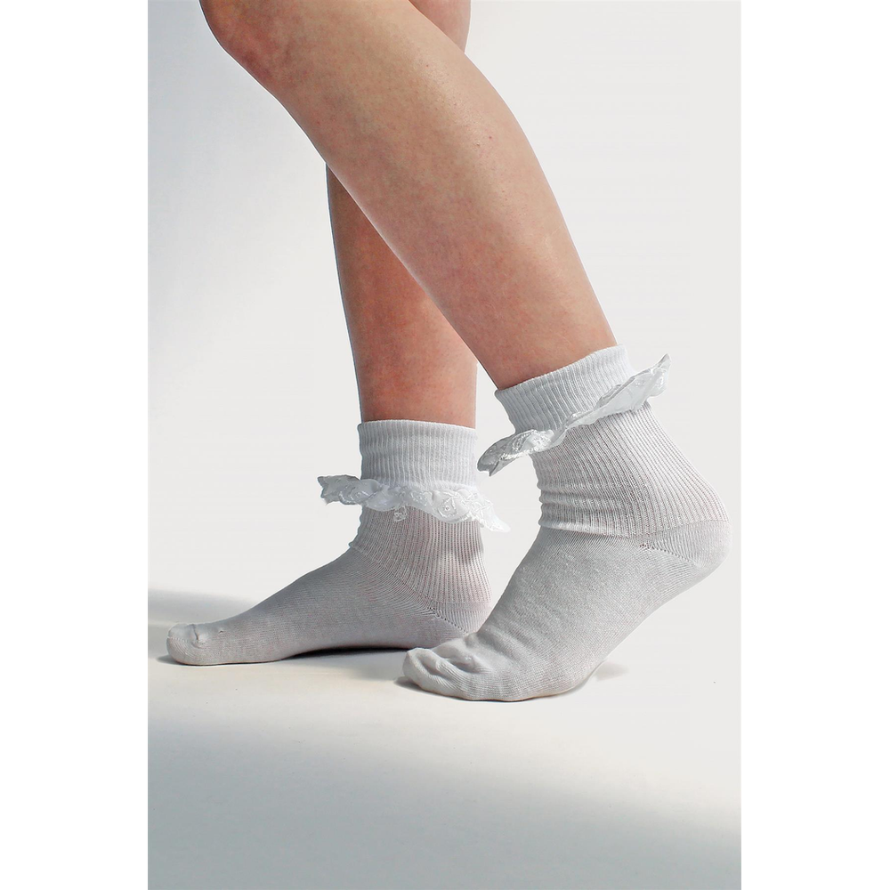 12 Pack Girls Jolie Lace Socks