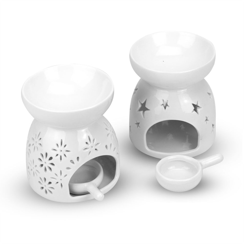 Premium Ceramic Oil Burners - Set of 2 | M&W