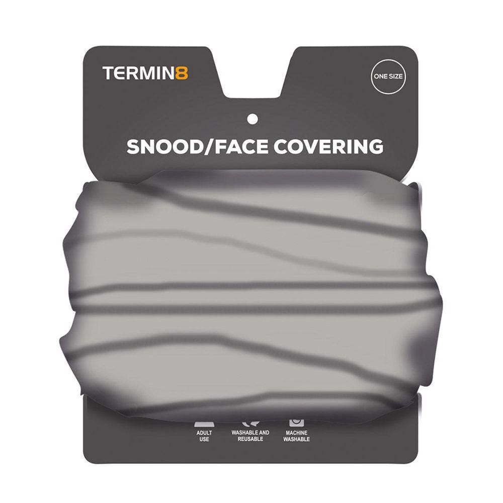 Termin8 Snood & Face Covering - 3 Pack, Grey Camo, Black & Light Grey
