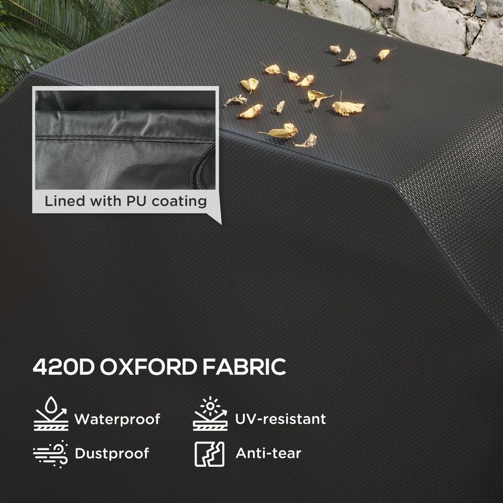 Outsunny Barbecue Cover, Waterproof & Rip-Proof, 147 x 61 x 120cm - High Quality, Secure Fit