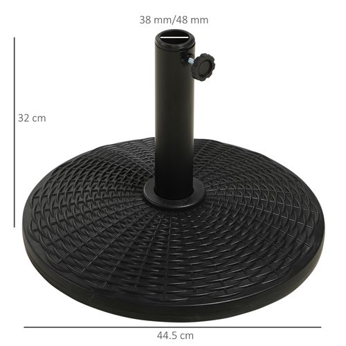 Outsunny 11.5kg Patio Weighted Umbrella Base Parasol Holder Outdoor Stand