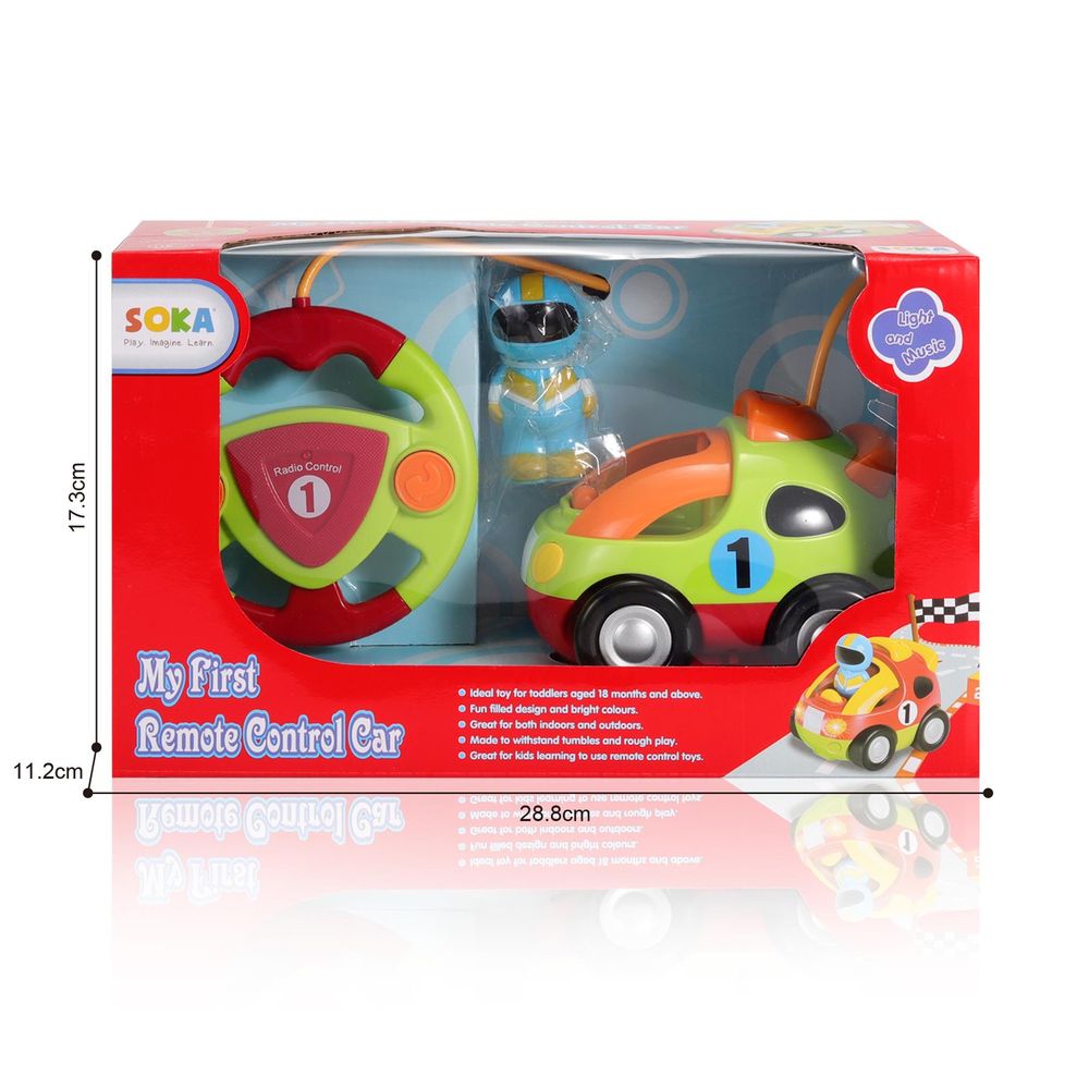 SOKA MY FIRST RC CAR GREEN 0009911 Radio Control Childrens Kids RC Toys