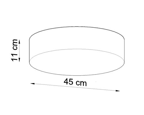 مصباح سقف ARENA 45 أبيض دائري بتصميم لوفت LED E27