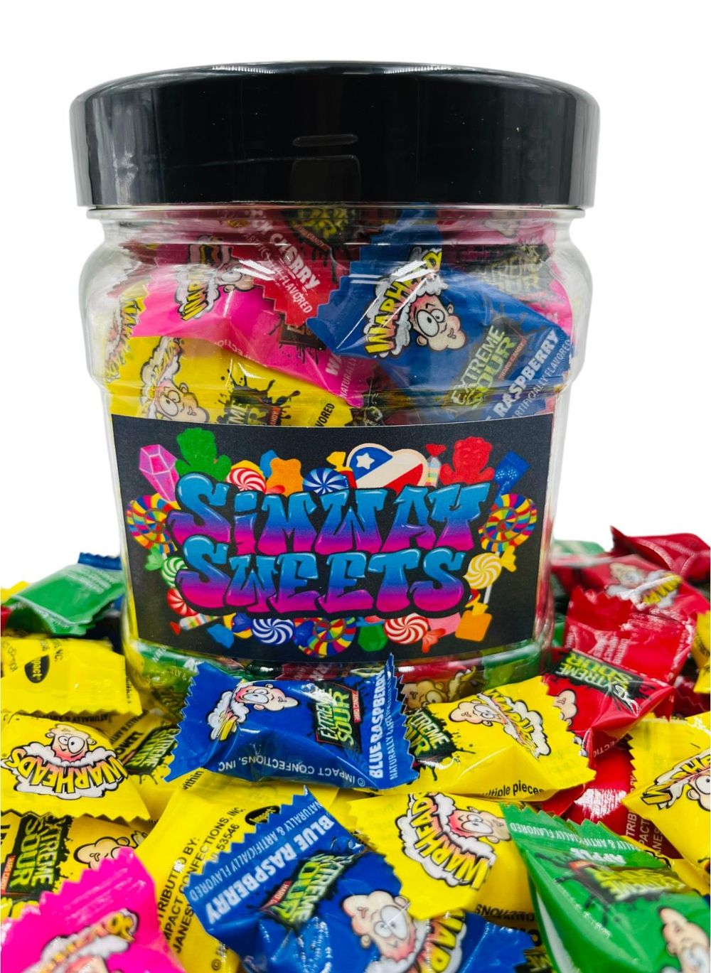 Warheads Jar - Extreme Assorted Flavours: 145 Pieces