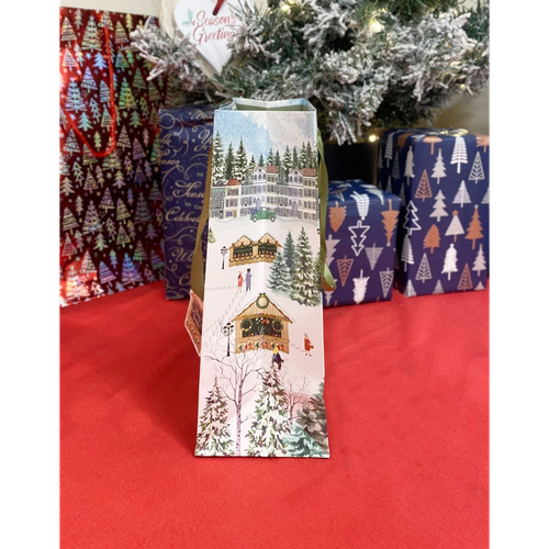 Christmas Market Themed Gift Bag 34cm