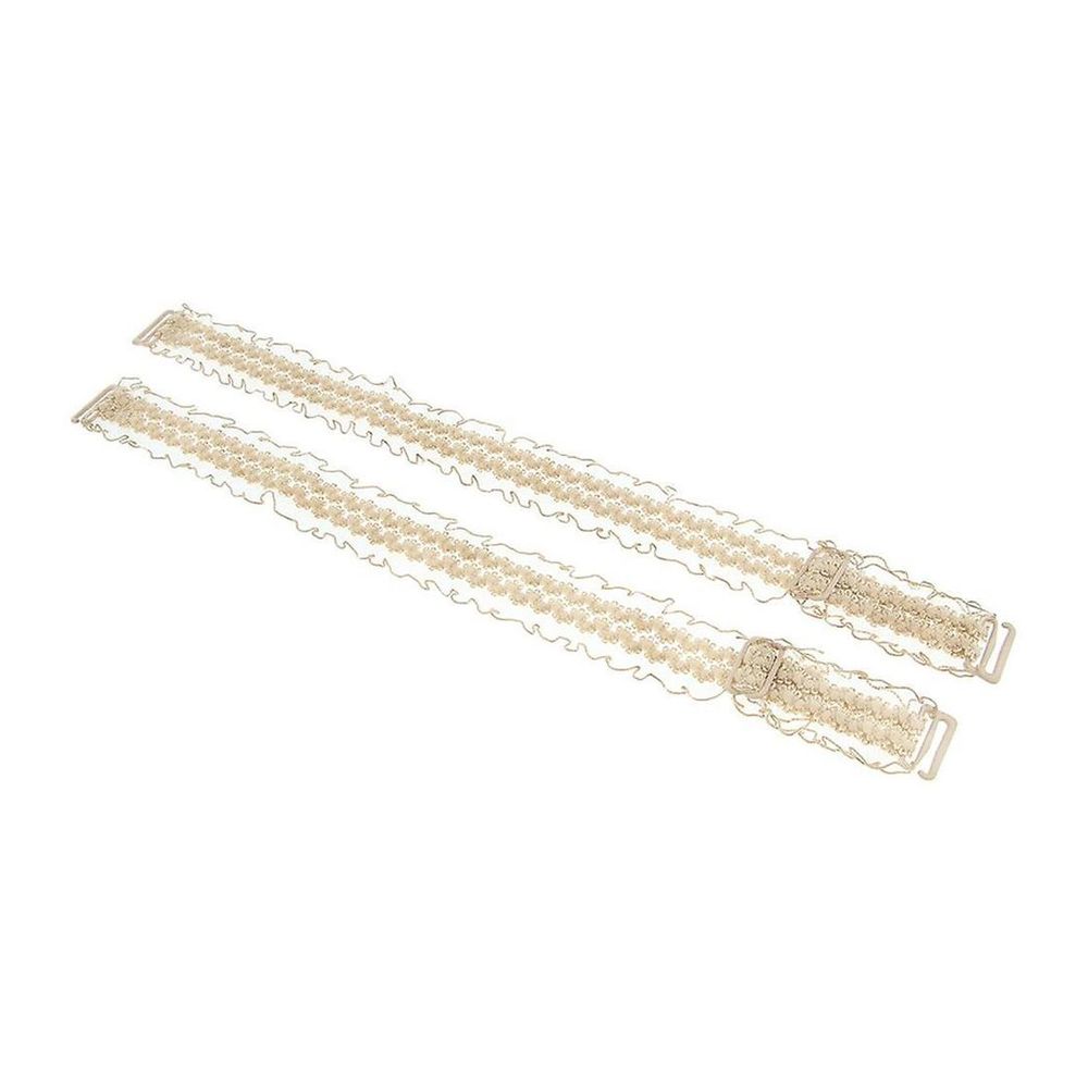 Flo Easy to Use Invisible Shoulder Lace Universal and Adjustable Bra Strap - One Pair (Colours Available) (Nude)