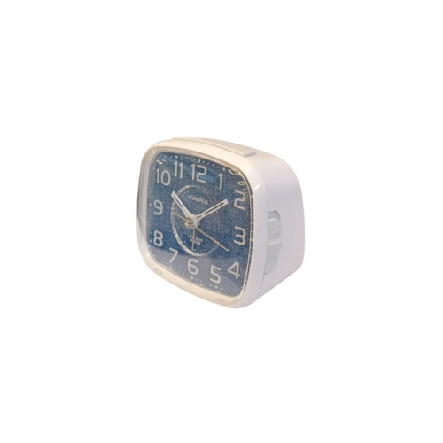 Champion Supalite Light/Snooze with Silent Sweep Alarm Clock White