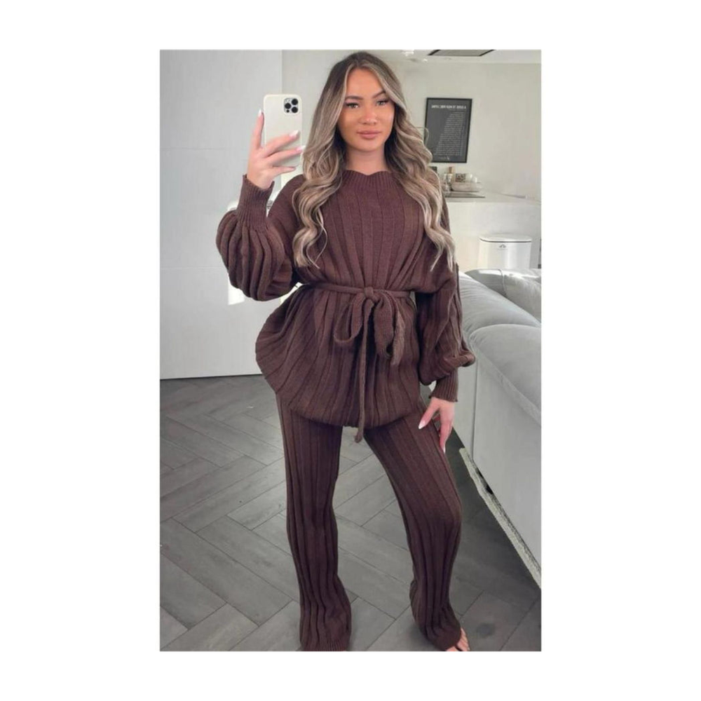 Polo Neck Belted Jumpsuit