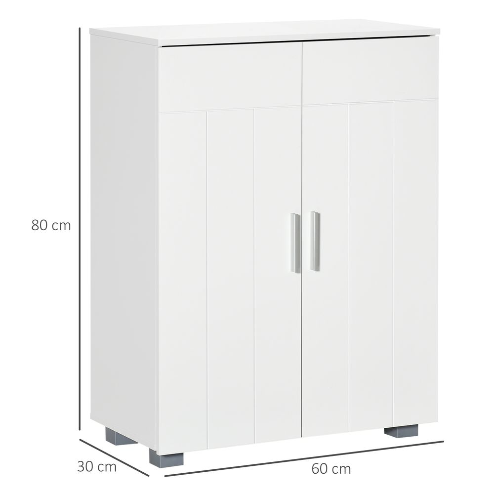 Premium-Quality Modern White Bathroom Floor Cabinet