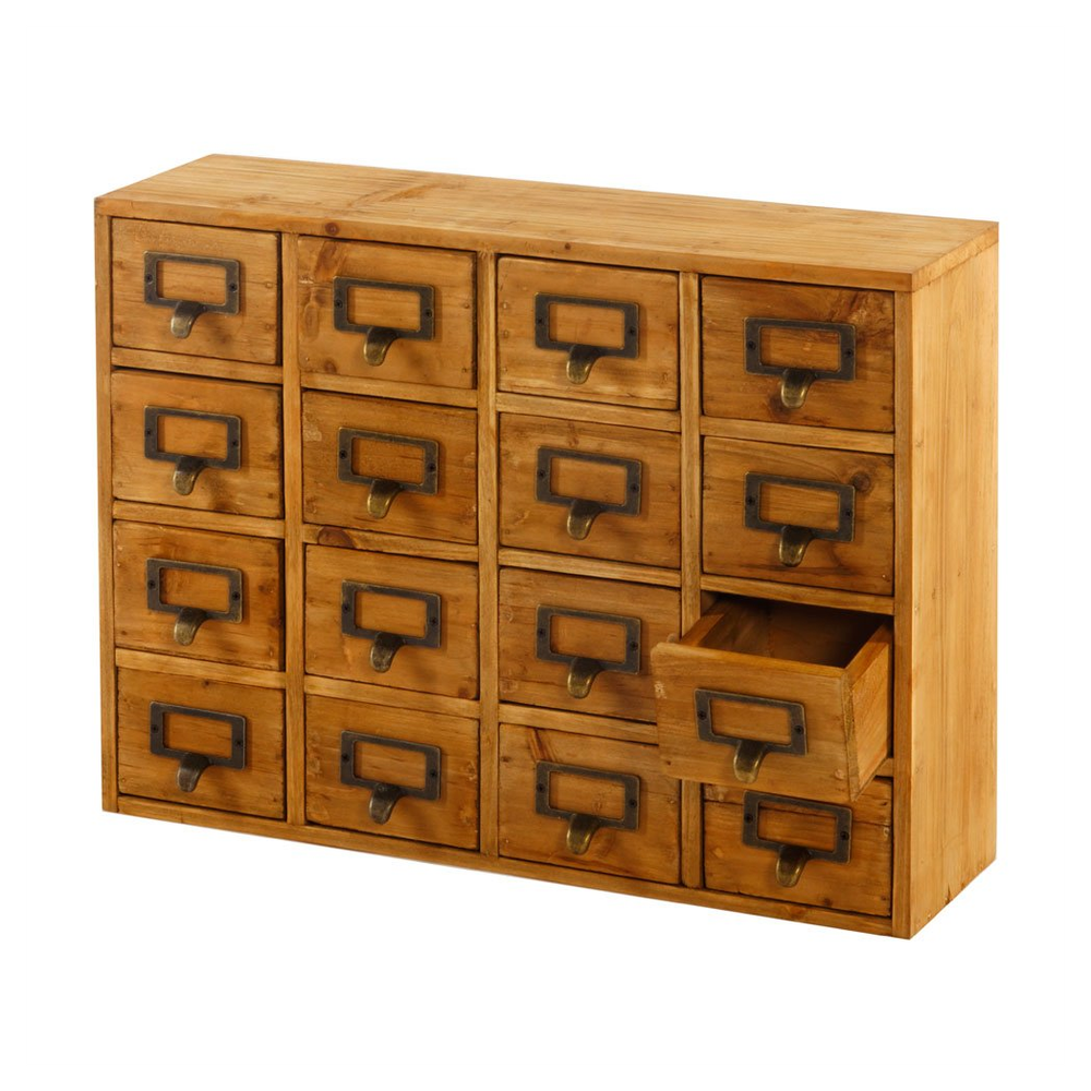 16-Drawer Storage Drawers, 35x15x46.5cm, Ideal for Crafts, Jewelry, Makeup