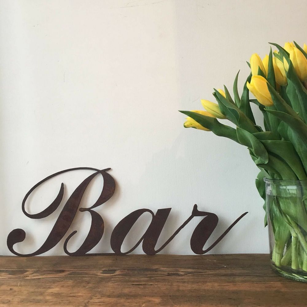 Premium Rustic BAR Sign: Perfect for Home or Garden Bars