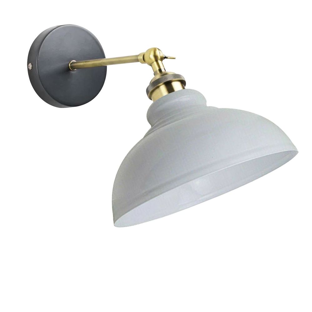 Vintage Industrial Curvy Dome E27 Adjustable Wall Light ~1220
