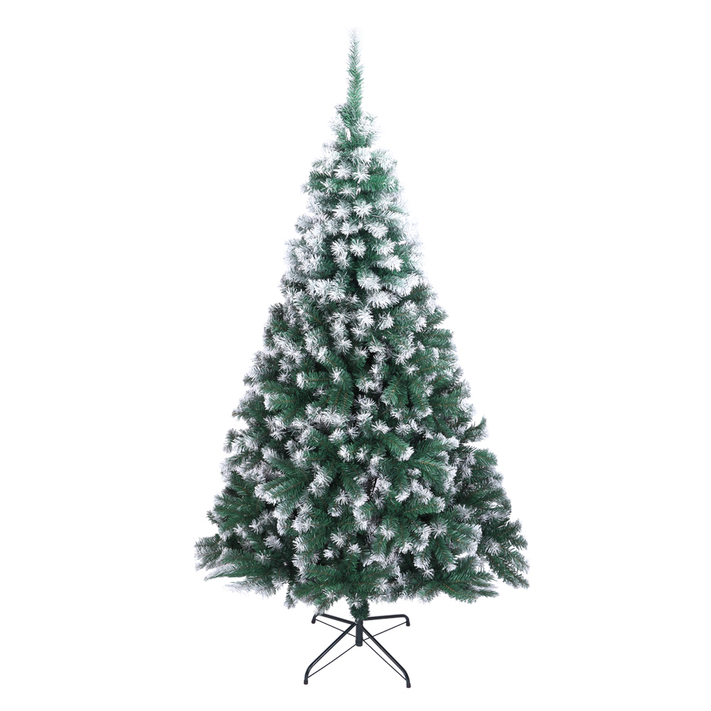 7FT Spray White PVC Christmas Tree 870 Branches Artificial