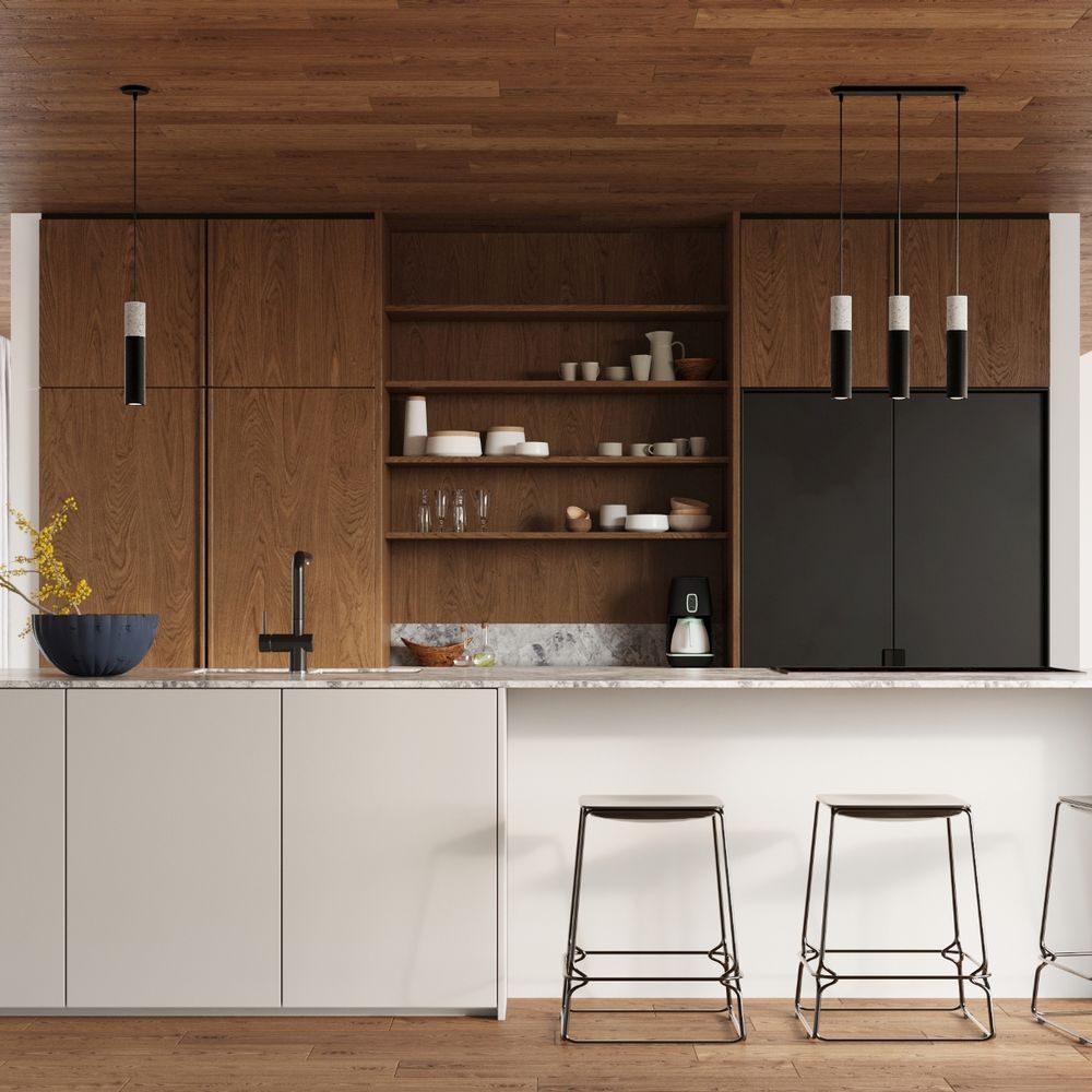 Modern Pendant Lamp: Steel & Concrete Design - High Quality, Stylish - Perfect for Any Interior!