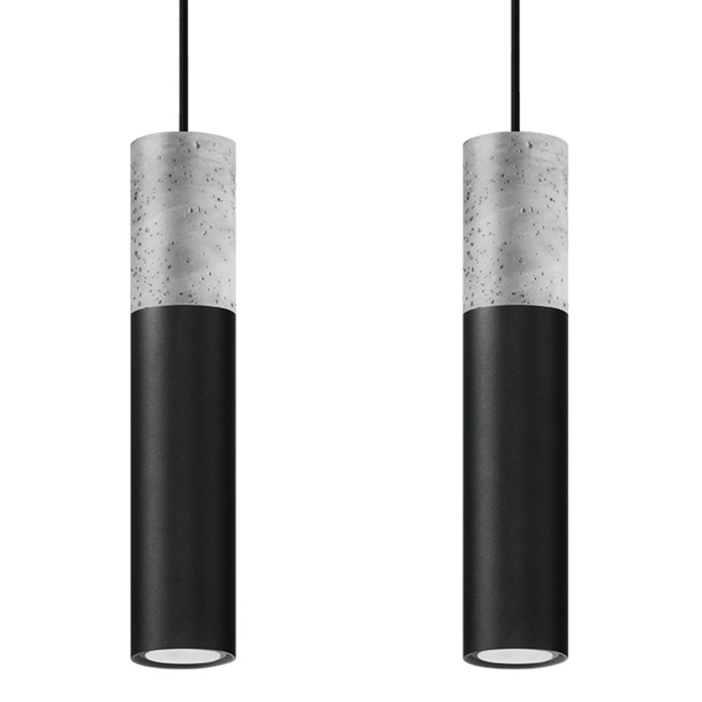 Modern Pendant Lamp: Steel & Concrete Design - High Quality, Stylish - Perfect for Any Interior!