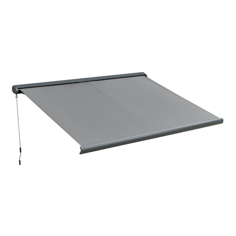 Cassette Electric Motorised Manual Awning - Retractable Sunshade for Doors, Windows. High-quality, UV protected, Remote control included.
