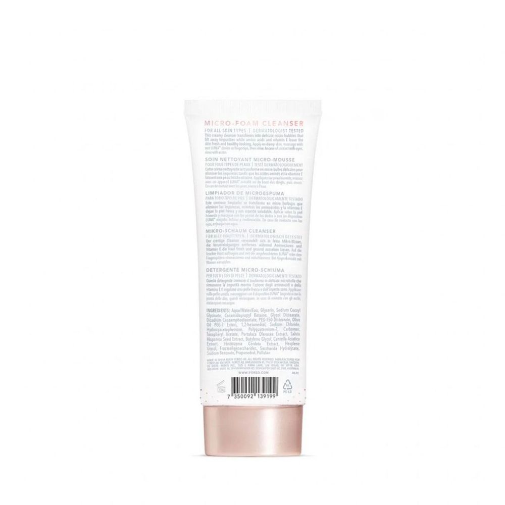 FOREO Micro-Foam Cleanser: Gentle Face Wash for All Skin Types, 100ml