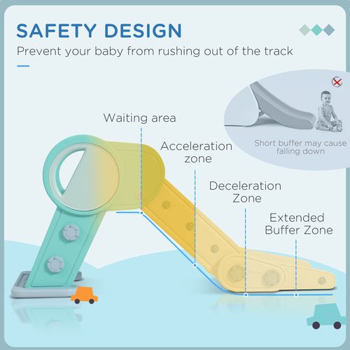 AIYAPLAY Foldable Kids Slide, Baby Slide for 1.5-3 Years