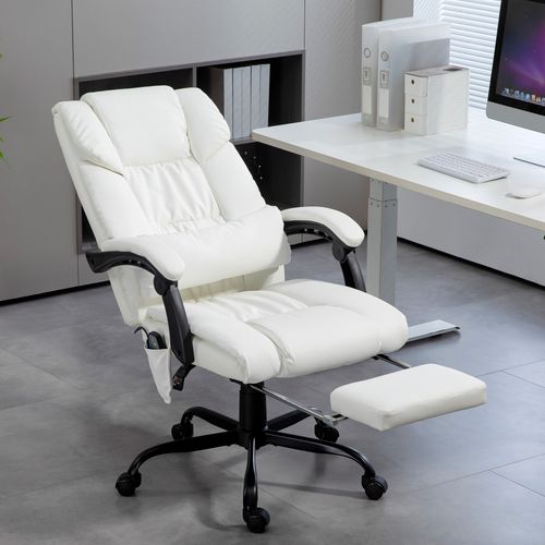 Vinsetto PU Massage Office Chair Height Adjustable Computer Chair